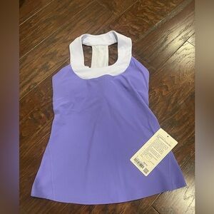 Lululemon Women  Size 2 Throwback Scoop Neck Tank Top Purple NEW